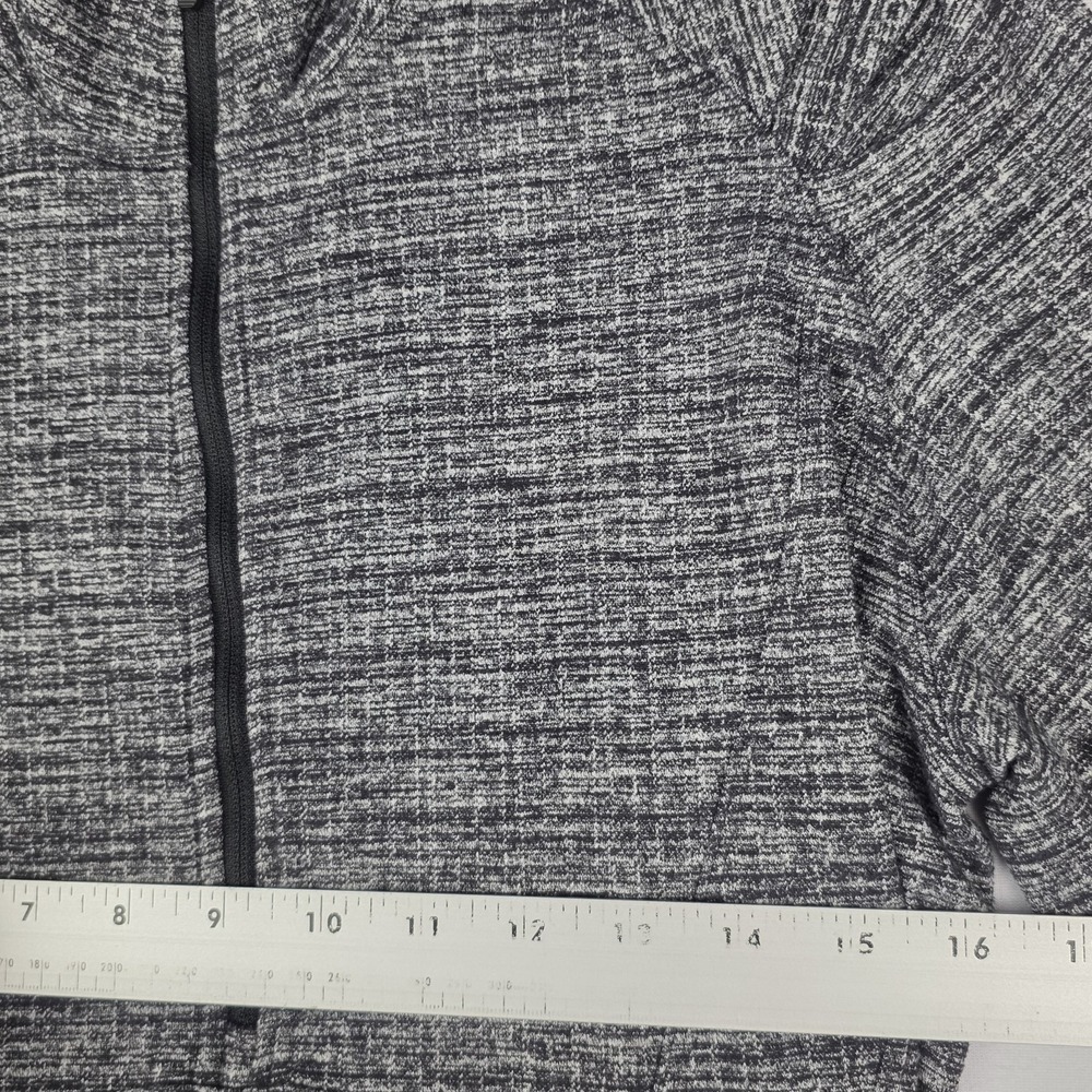 Lululemon Womens Top Size 6 Gray Extra Mile 1/2 Half Zip Running Gym Athletic - Picture 11 of 12